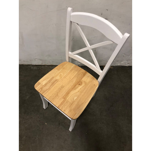 Tiffany Cross Back Chair, White