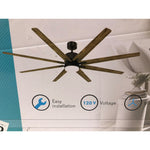 Kensgrove 76 in. Integrated LED Natural Color Ceiling Fan with Light