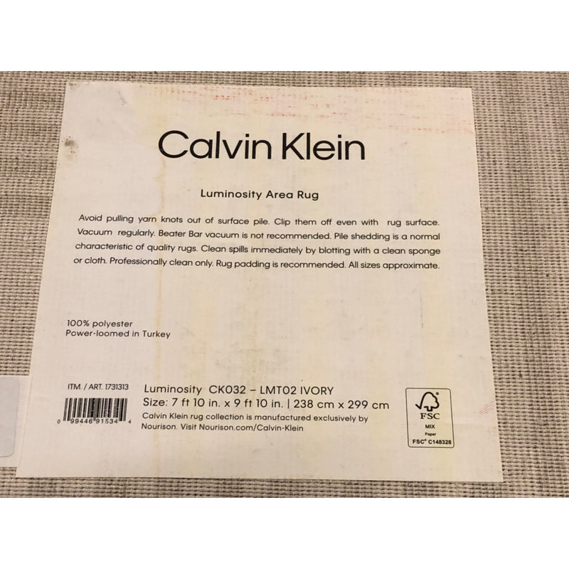 Calvin Klein Area Rug, 7ft10in x 9ft10in, Luminosity Ivory