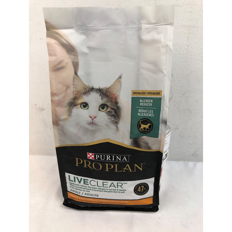 Purina Pro Plan Liveclear for Adult Cats Chicken Rice, 3.2 lb Bag