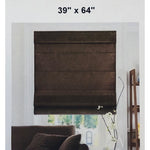 39in x 64in Chicology Belgian Chocolate Cordless Roman Shades