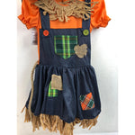 Fun World Scarecrow Multi-Color Halloween Costume Set, Girls, 6/6X