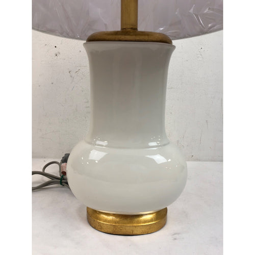 Emberson 24 in. Ivory and Gold Table Lamp