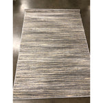 Dayton Collection - Grey/Cream/Beige Banded Rug, 5ft 3in x7ft 7in
