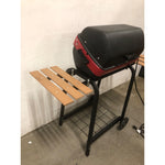 Americana Portable Electric Cart Grill with Two Folding Tables, Red