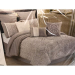 Queen, Riverbrook Home Winthrop 9 Piece Comforter Set, Gray