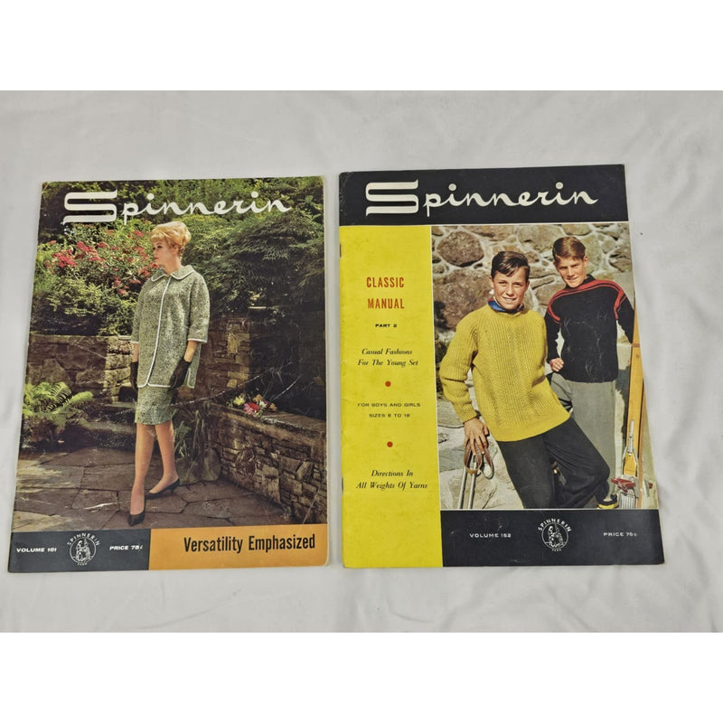 Spinnerin Vintage Magazine 2 Issues 1962/1963 Knit & Crochet Pattern