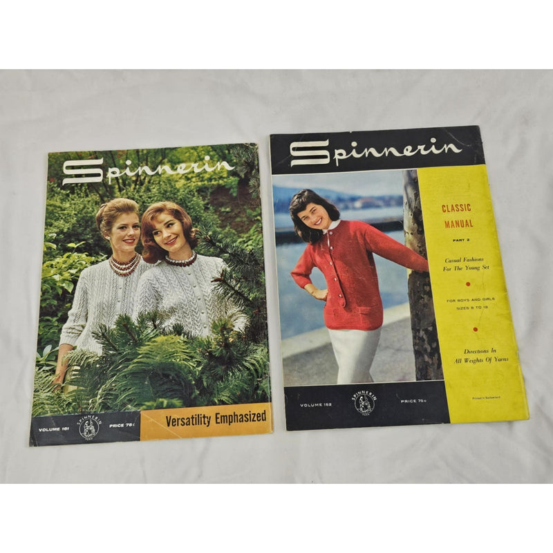 Spinnerin Vintage Magazine 2 Issues 1962/1963 Knit & Crochet Pattern