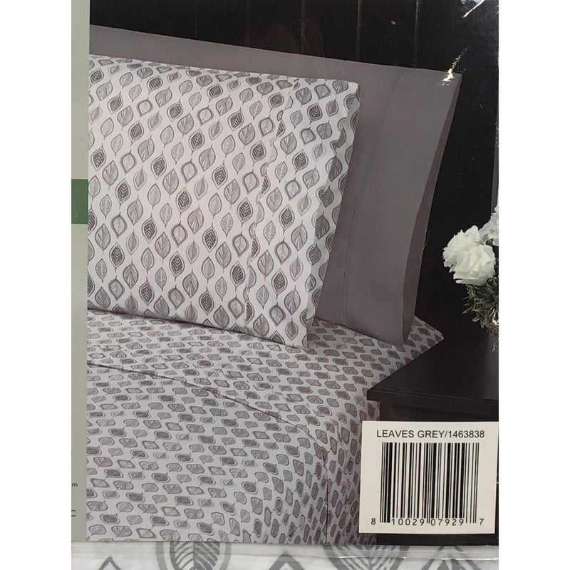 King, Leaves Grey, Charisma Sheet Set
