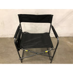 Ozark Trail Directors Chair with Side Table, Black, Single