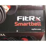 FitRx SmartBell, 25lbs. Quick-Select 9 in 1 Adjustable Dumbbell, 5-25lb.