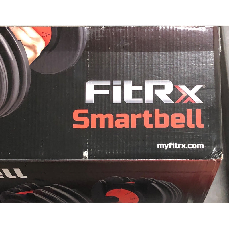 FitRx SmartBell, 25lbs. Quick-Select 9 in 1 Adjustable Dumbbell, 5-25lb.