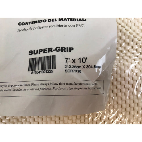 Super Grip Non Slip Rug Pad by Slip-Stop - Ivory, 7ft x 10ft