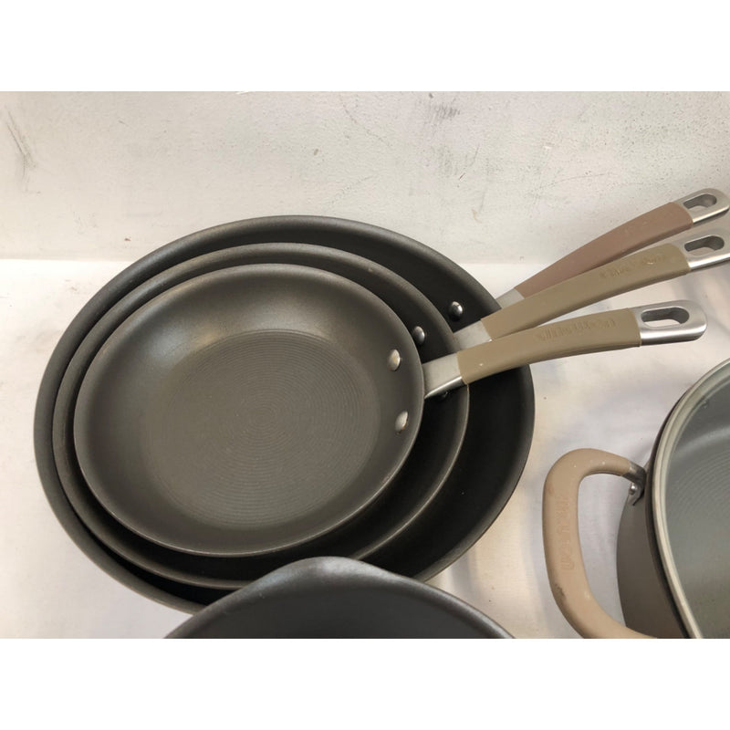 Brown, Circulon Premier Professional 13-piece Hard Anodized Cookware Set