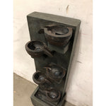Alpine Corporation 6-Tier Bowl Old Fashion Gray Fountain w/ Warm White LED