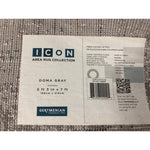 Icon Rug, 5ft3inx7ft, Doma Gray