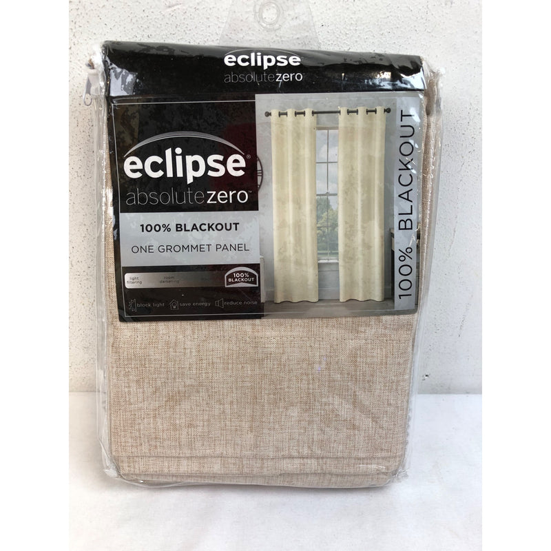 Eclipse Gabriella Textured Solid Blackout Window Panel, Off-White, 40in x 108in