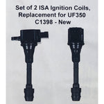 Set of 2 ISA Ignition Coils, Replacement for UF350 C1398