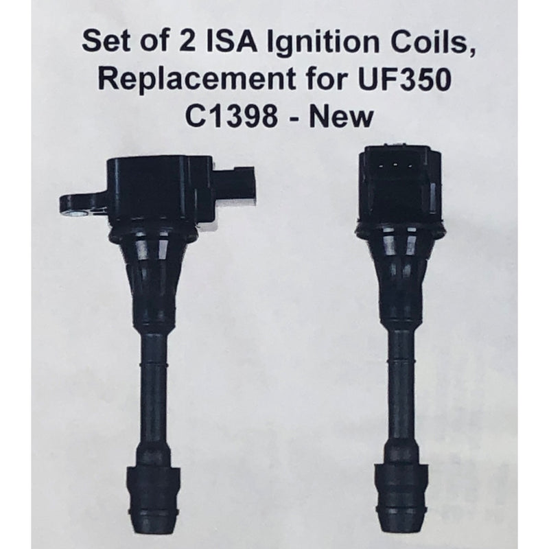 Set of 2 ISA Ignition Coils, Replacement for UF350 C1398