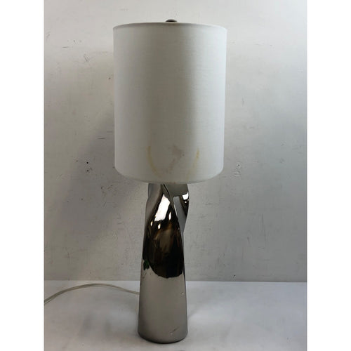 Table Lamp, Ceramic Body/White Fabric Shade, E27 Type A 150W LS-23184