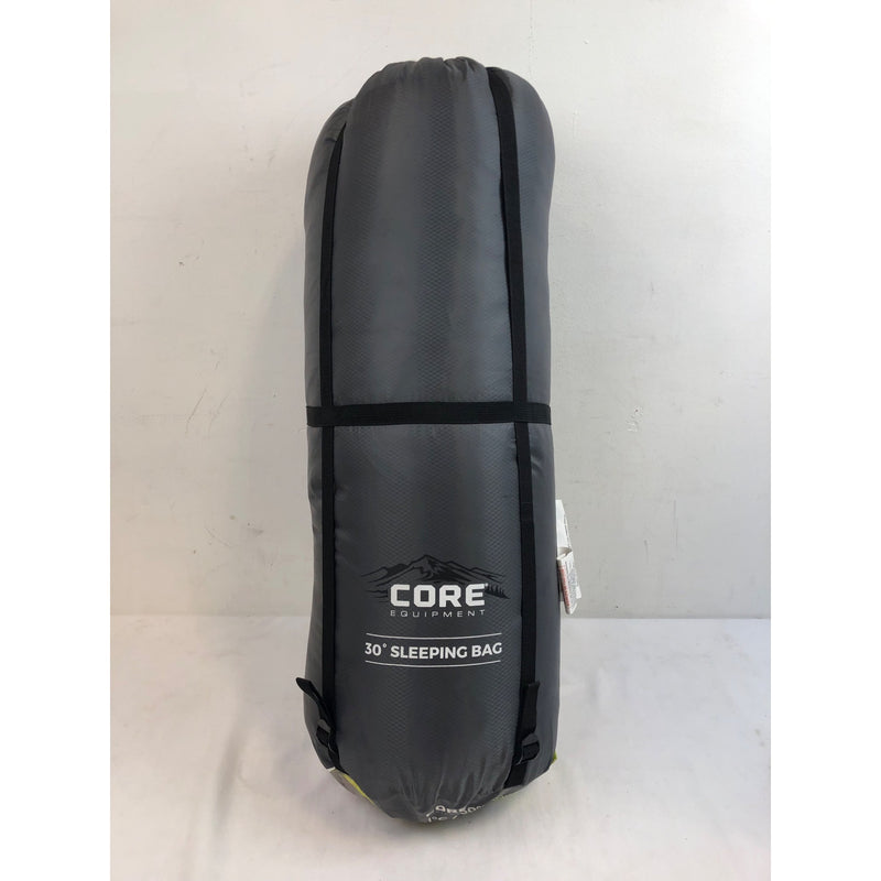 Core 30 Degree Hybrid Sleeping Bag, Green/Gray