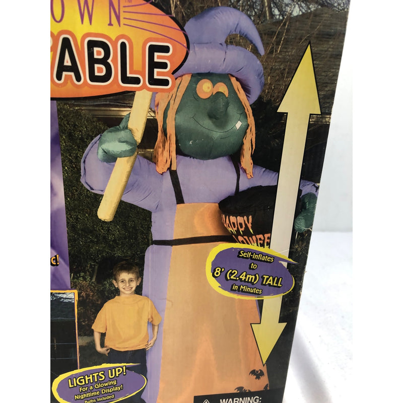Gemmy Airblown Halloween Inflatable, 8ft Tall, Witch