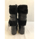Perrage Comfort Wide Width Black Boots, Women's 8.5