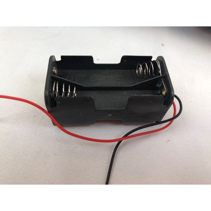 5 Pieces AA Square Battery Holder with Wire Leads