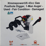 XtremepowerUS 43cc Gas Posthole Digger, 1-Man Auger