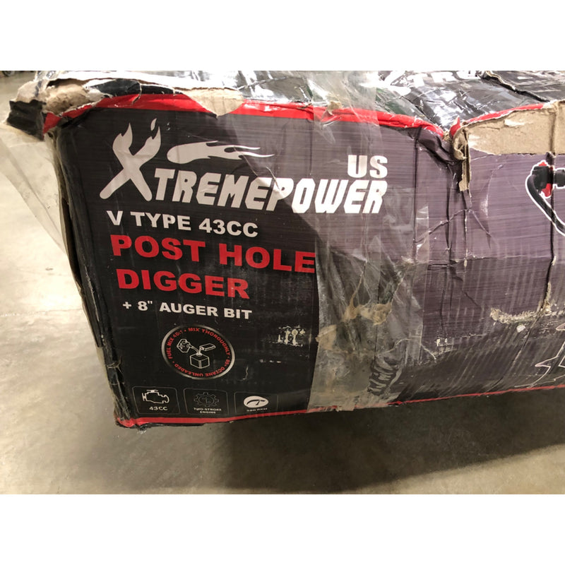 XtremepowerUS 43cc Gas Posthole Digger, 1-Man Auger