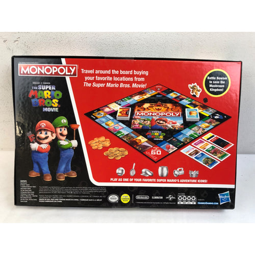Monopoly The Super Mario Bros. Movie Edition Board Game for Kids and Family