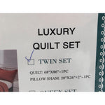 Twin, MarCielo 2 Piece Cotton Oversized Bedspread Quilt Set, White