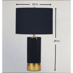 Vienna Table Lamp, Black/Gold