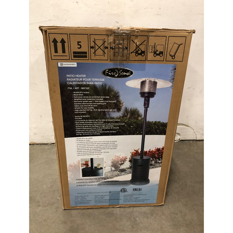 Well Traveled Living Commercial Propane Patio Heater, Black