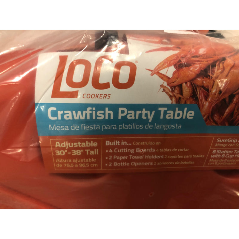 Loco Cookers Orange Crawfish Party Table
