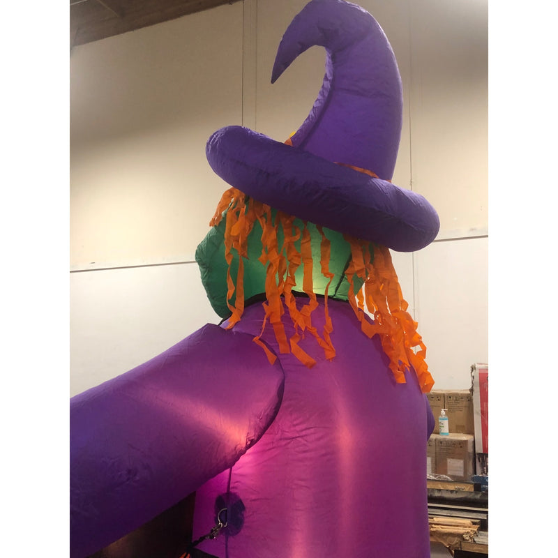 Gemmy Airblown Halloween Inflatable, 8ft Tall, Witch