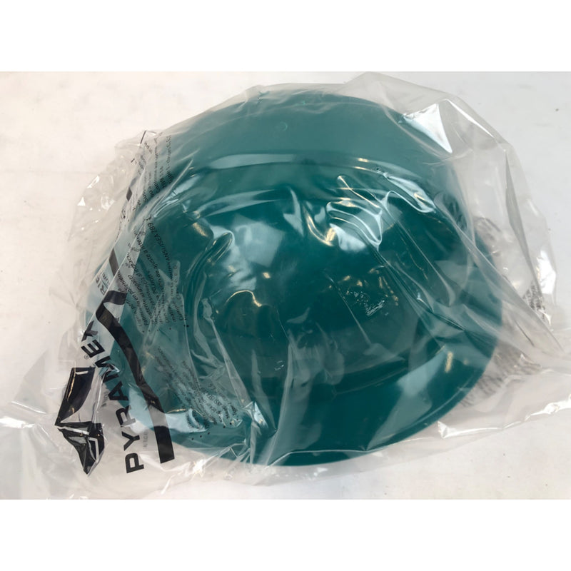 Pyramex Full Brim Hard Hat Ratchet Suspension, Green