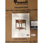 Relaxed Vintage Nightstand with Drawer McGhie Collection by Powell, Natural