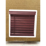 Richfield Studios 2.5in Cordless Faux Wood Blinds, Mahogany, 28.5in x 48in
