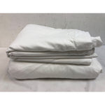 King, Molecule Sheet Set, Flat Sheet and Fitted Sheet, White