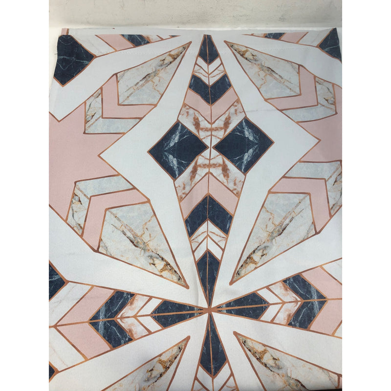Blackout Curtain Panel, Single, Mosaic Geometric Pattern, 80in x 52in