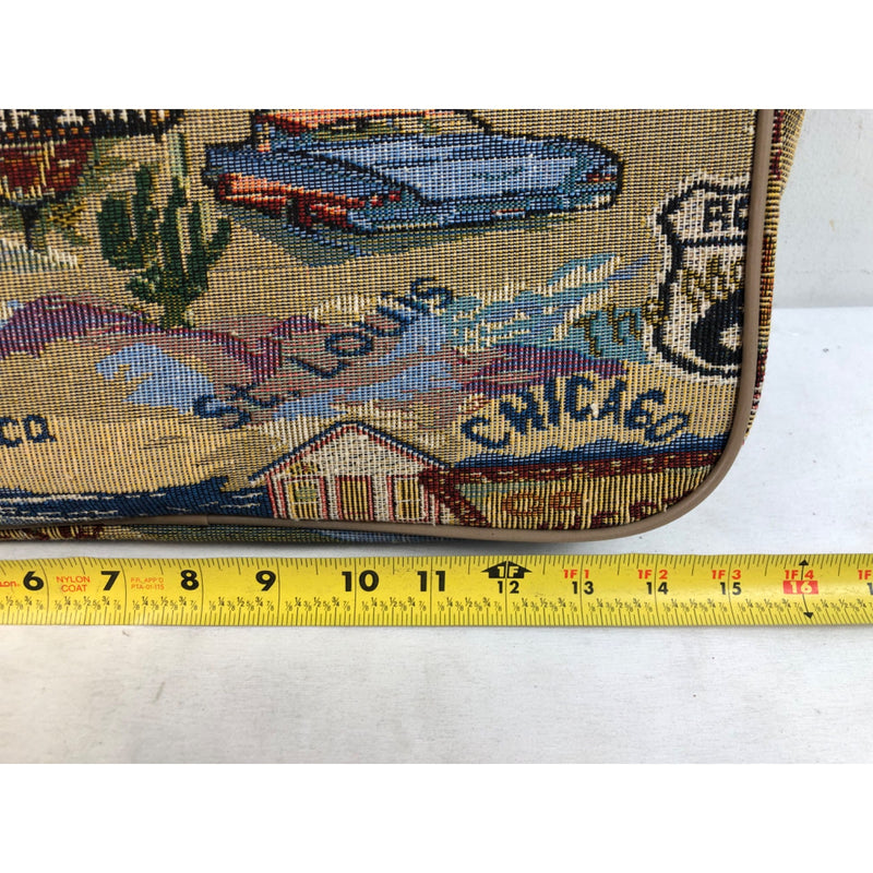 Pioneer Express Route 66 Tapestry Carry On/Messenger Travel Bag