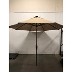 Tan, Sunvilla 10ft Round Solar LED Market Umbrella