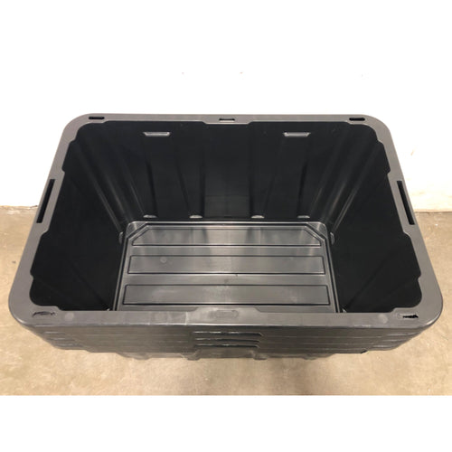 4 Pack 27 Gallon Large Plastic Storage Container, Black