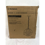 Westinghouse Stella Mira Outdoor Chandelier, Bronze, Clear Glass Candle Covers