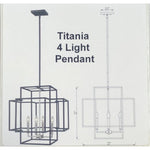 Titania 4 Light Pendant