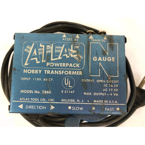 Atlas Powerpack Hobby Transformer - N Gauge - Model 2860