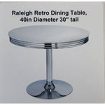 Raleigh Retro Dining Table, 40in Diameter