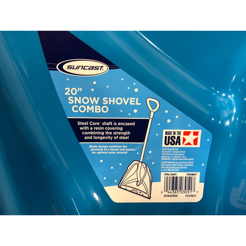 Suncast 20in Snow Shovel with Foam Grip