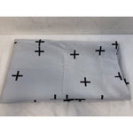 50in x 84in Little Arrow Design Co Cross On White 1pc Window Curtain Panel